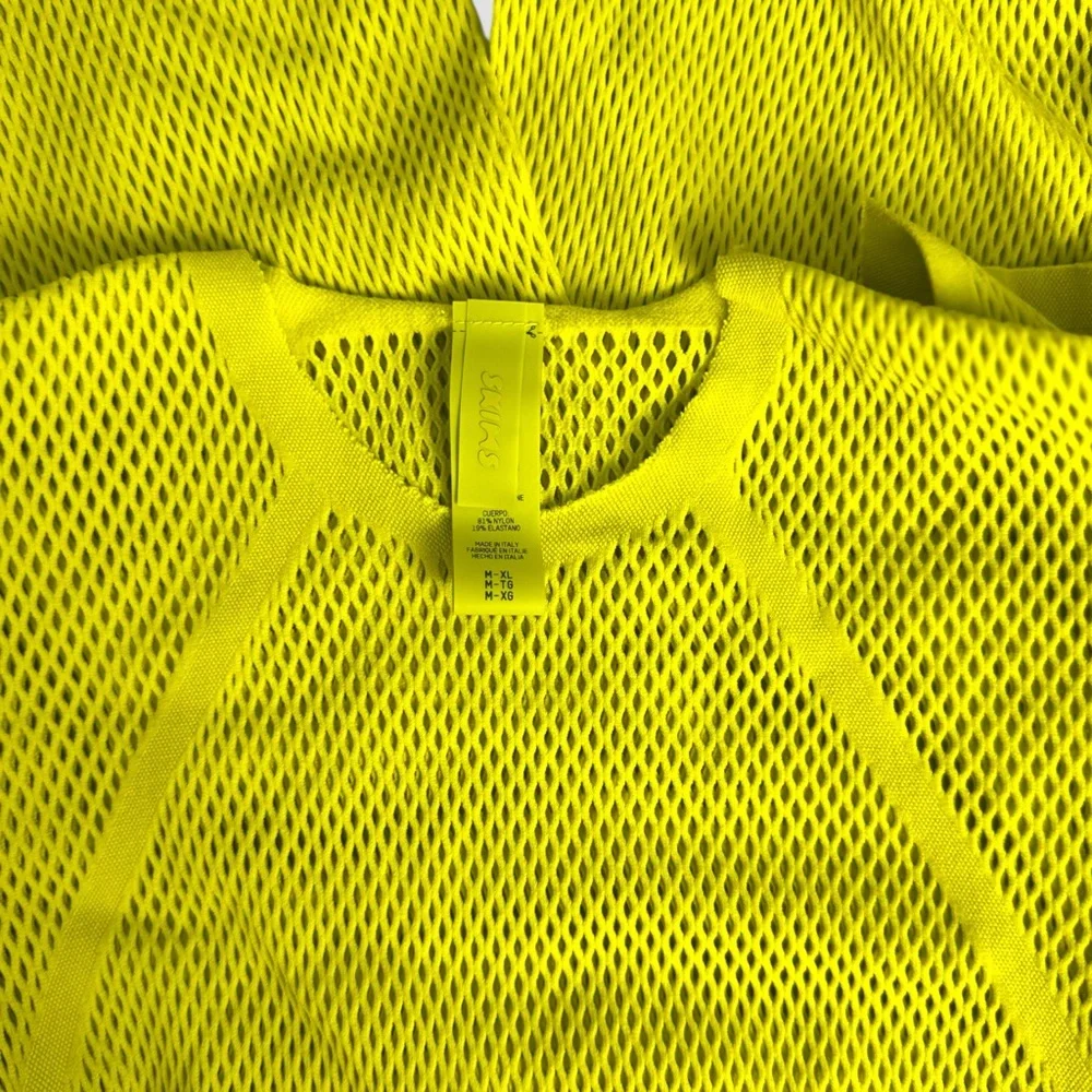 SKIMS Swim Warp Knit Cover-Up + Bikini Bottom l Citrus Yellow